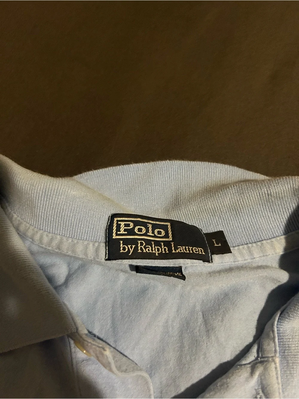 Ralph Lauren Light Blue Polo with Yellow Pony
